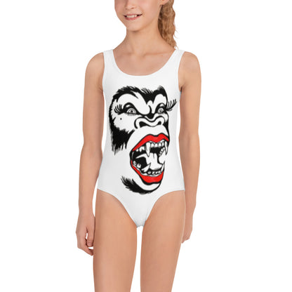 QUEENKONG SEA //// All-Over Print Kids Swimsuit