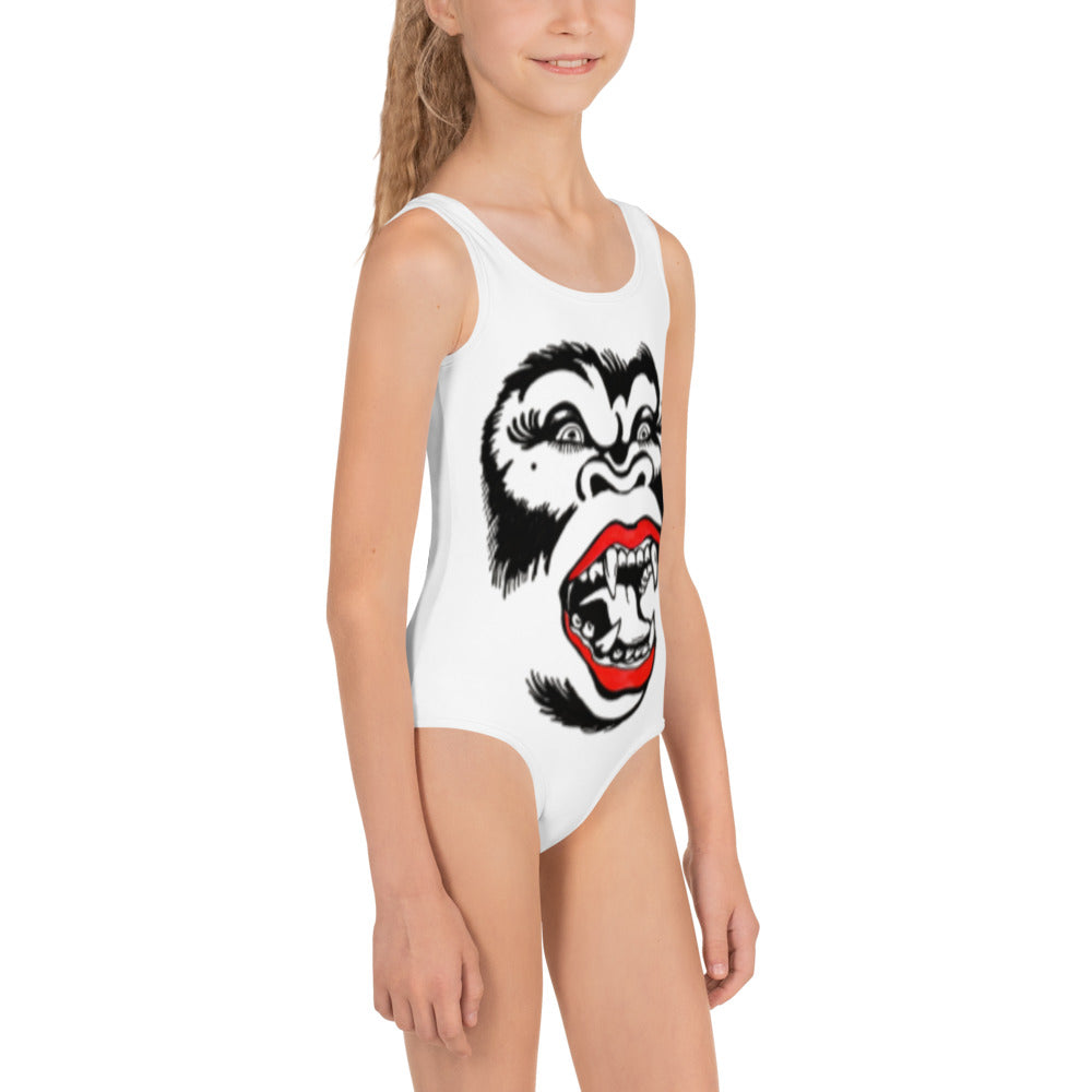 QUEENKONG SEA //// All-Over Print Kids Swimsuit