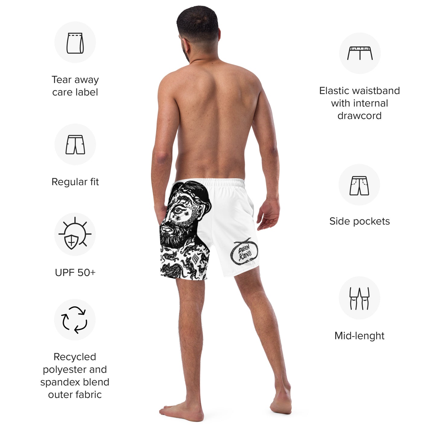 TATOO SEA  //// Men's swim trunks