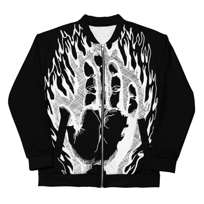 FIRE HAND //// Unisex Bomber Jacket