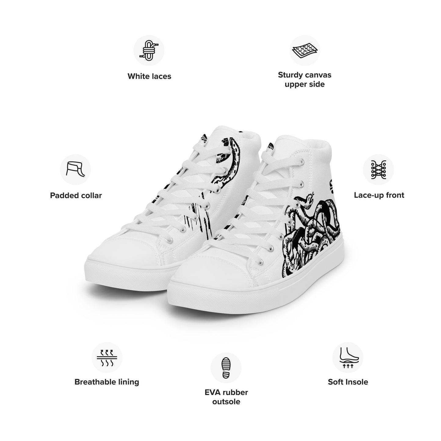 MEDUSA //// Women’s High Top Canvas Shoes